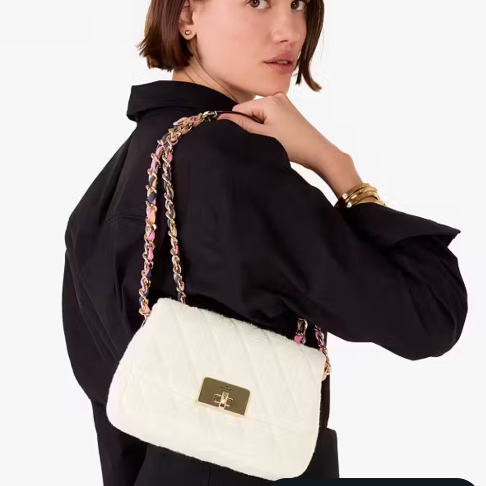 Kate Spade Cream Crossbody Bag with Minimalist Design